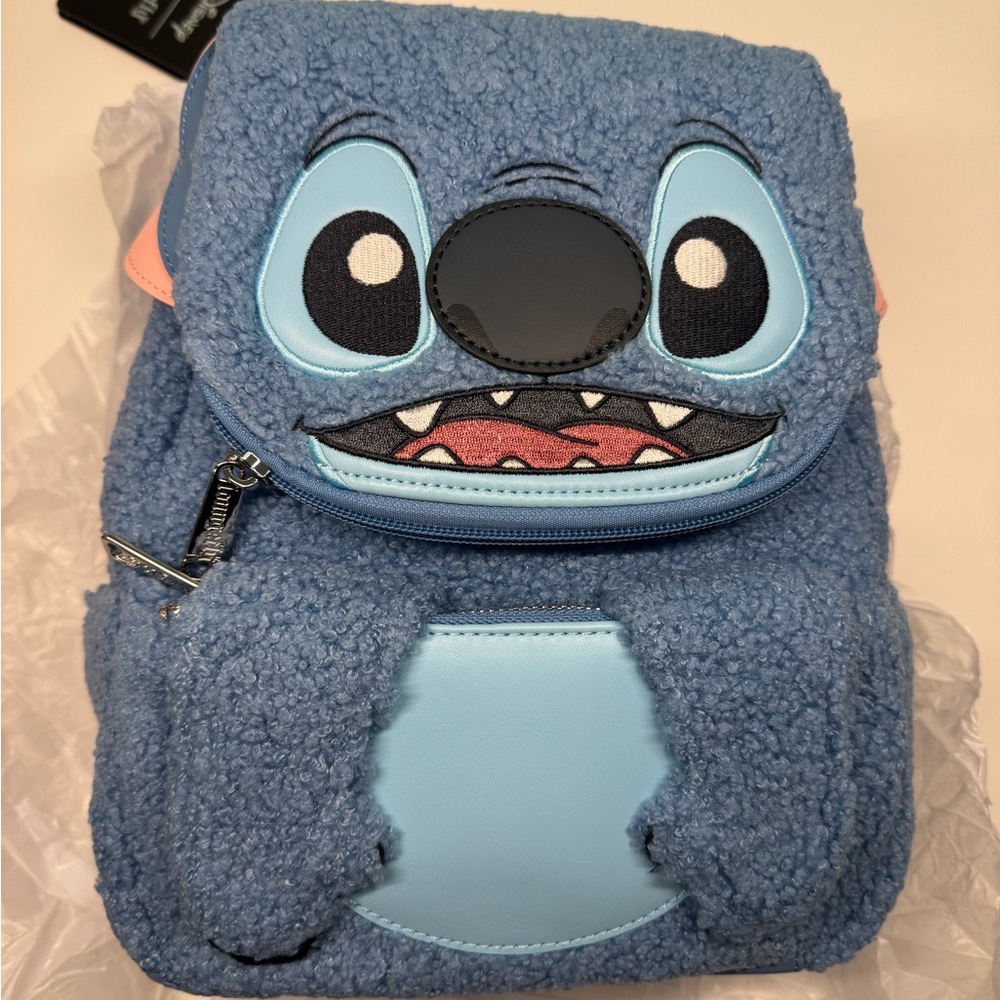 Loungefly Disney Plush Pocket Backpack NWT